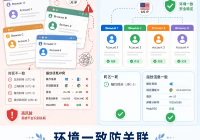 多账号环境一致性：IP时区指纹匹配实操