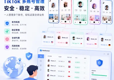 TikTok多账号创建与管理全攻略及风控避坑指南