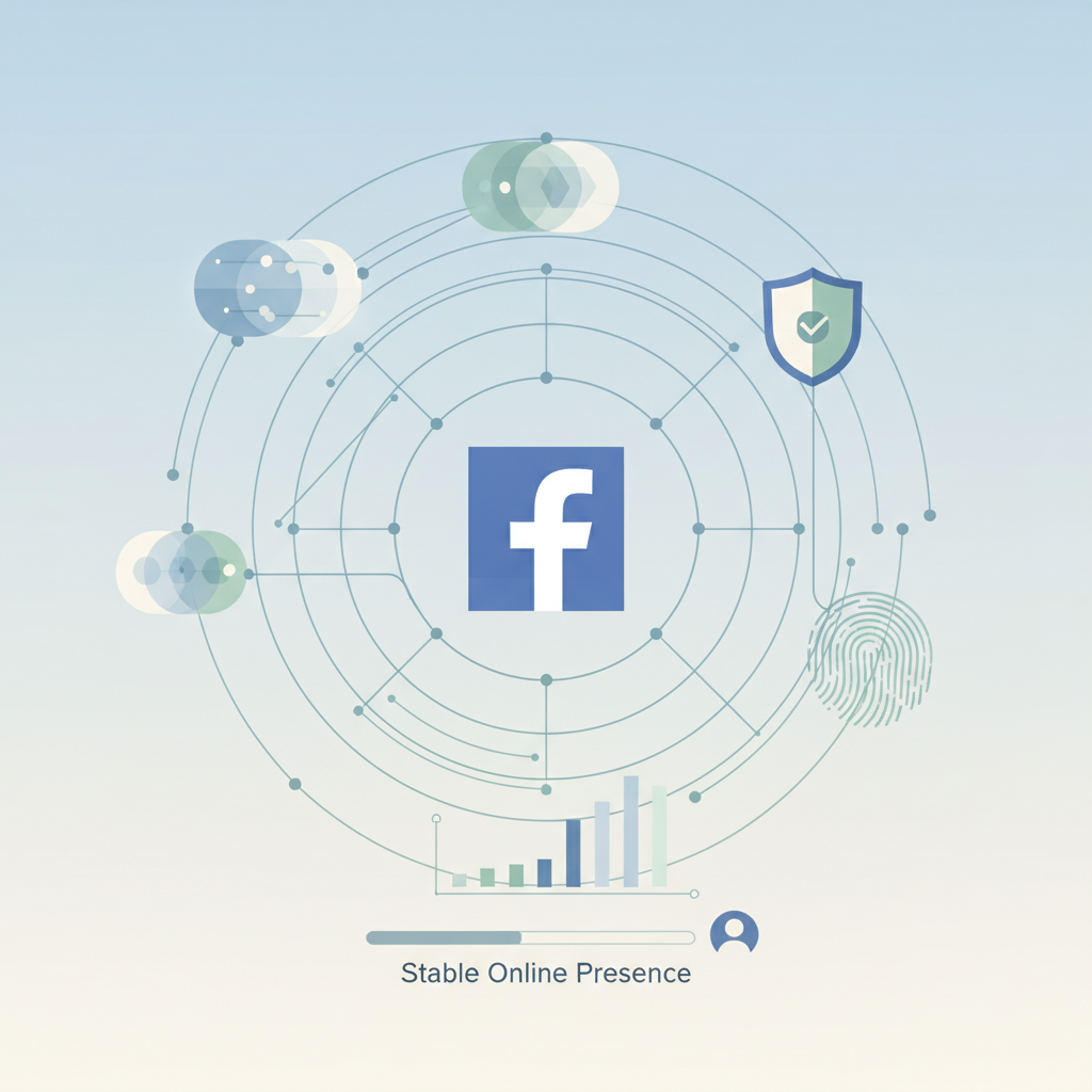 Facebook账号养护指南抽象图 Facebook账号养护指南抽象图