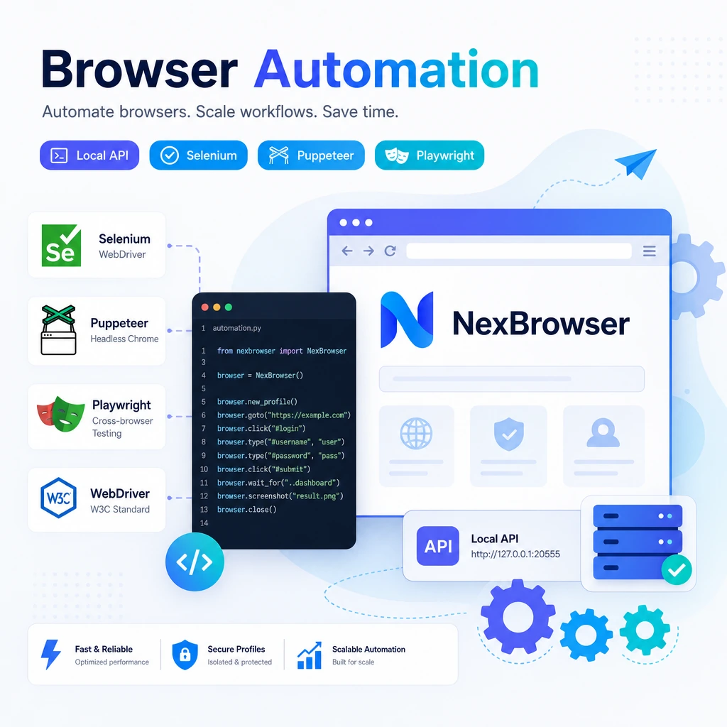 Browser automation and API