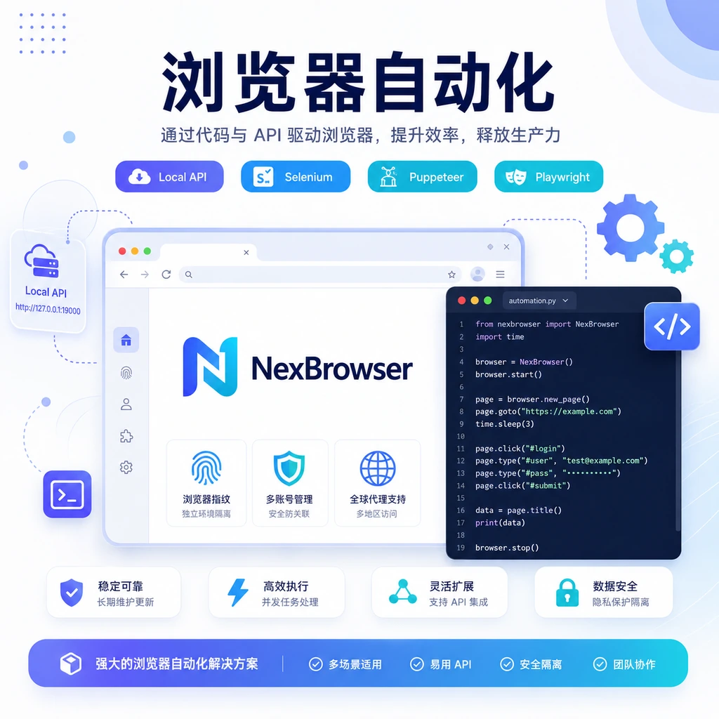 浏览器自动化与 API