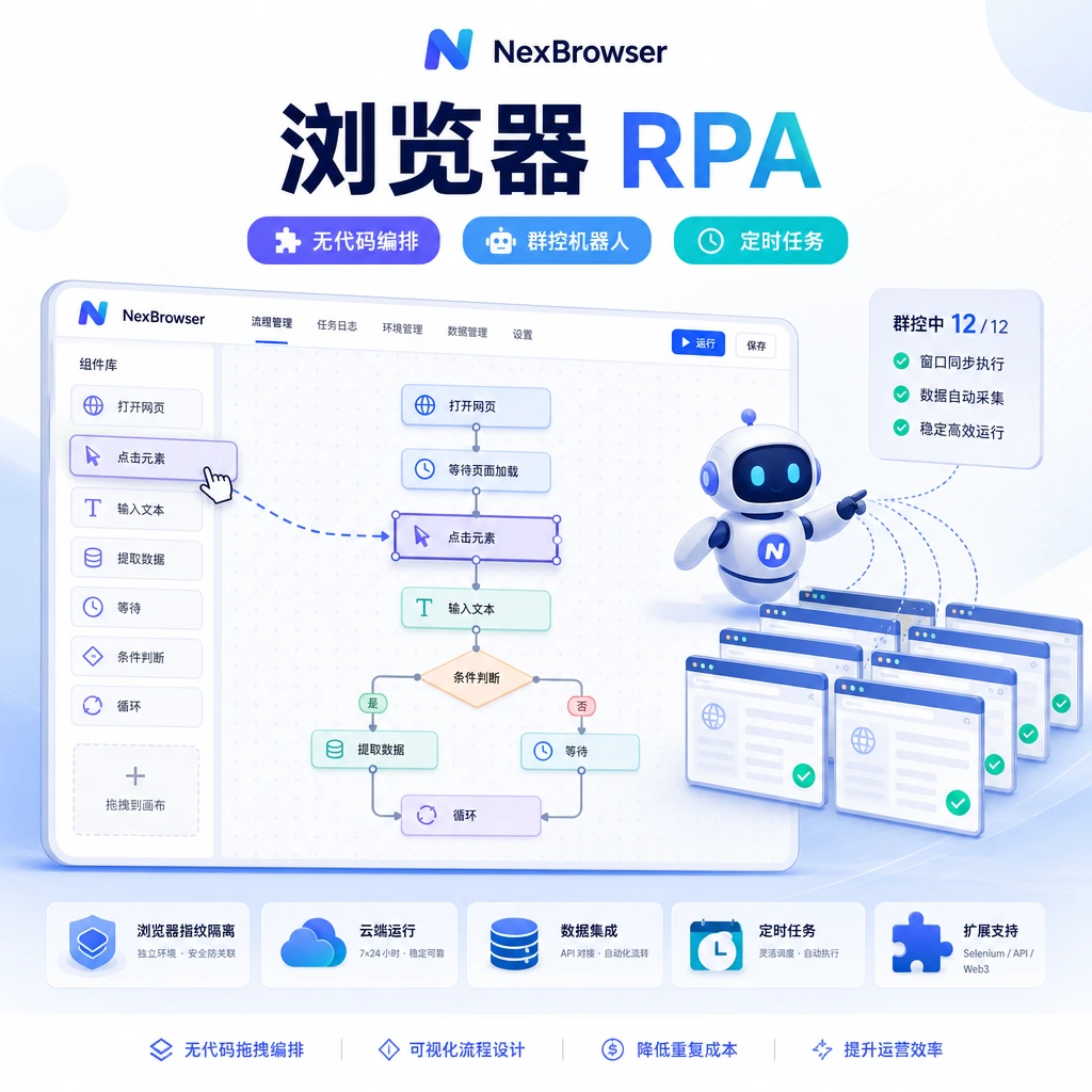 无代码浏览器 RPA