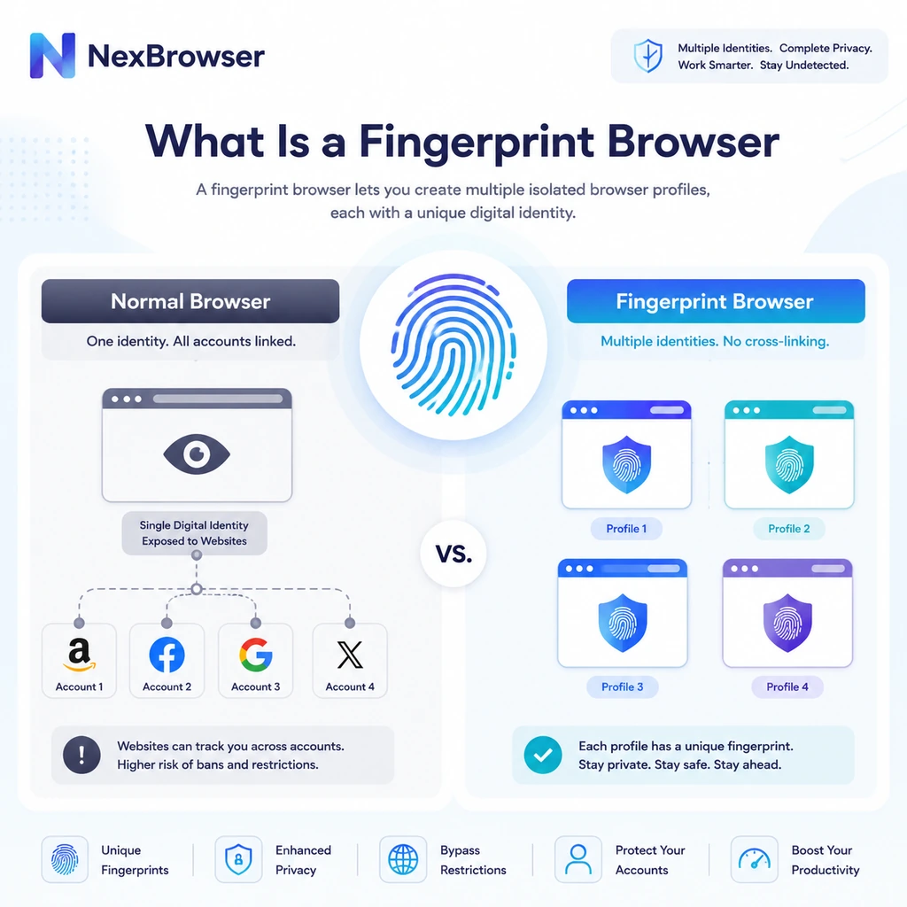 What is a fingerprint browser: normal browser vs fingerprint browser